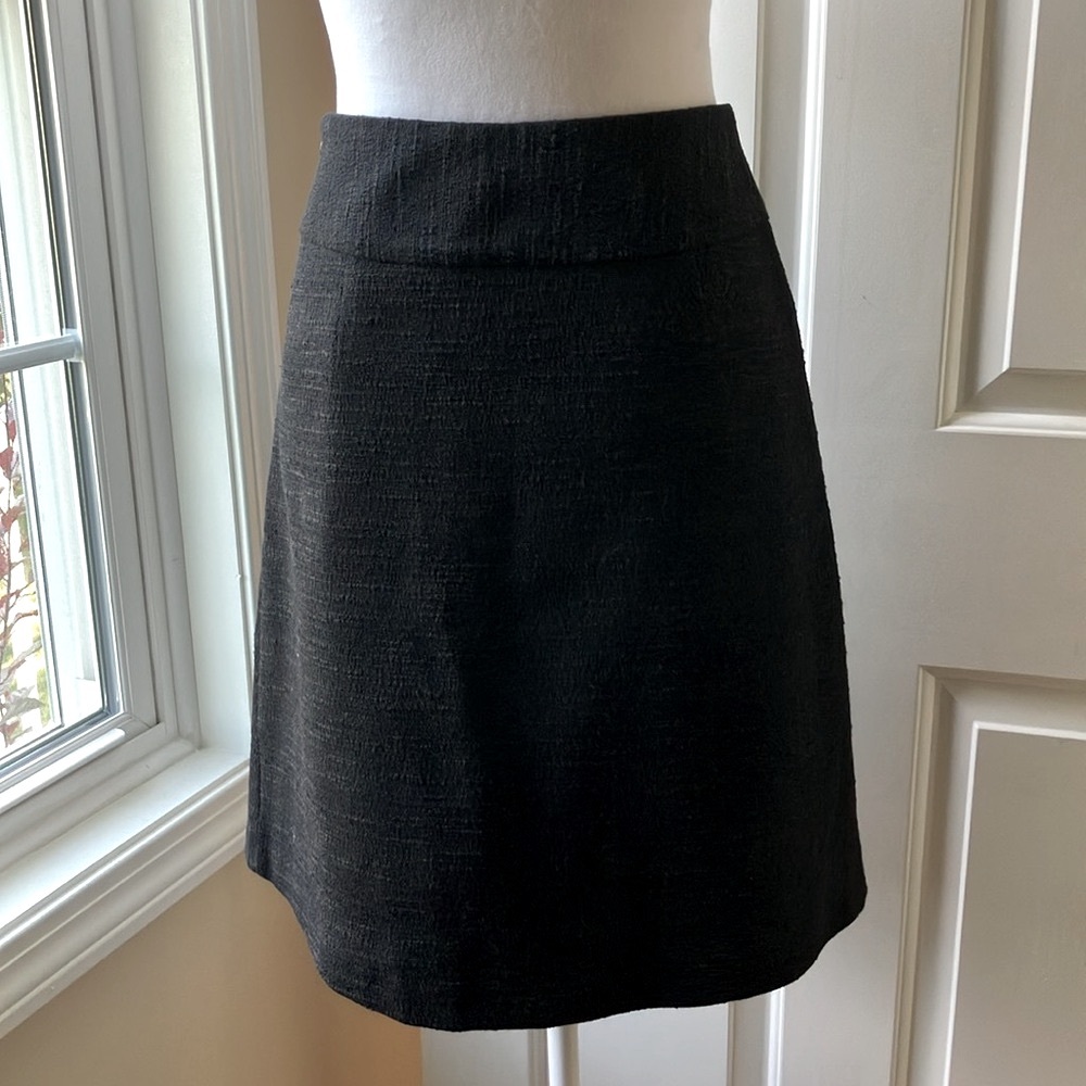 Miel A-line Pleated Mini Skirt Black Size 1 /US 0 - Picture 4 of 12